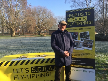 Cllr John Fisher Launches the S.C.R.A.P. Fly-Tipping Campaign